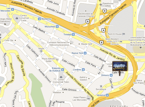 Mapa vial de las mercedes caracas #5
